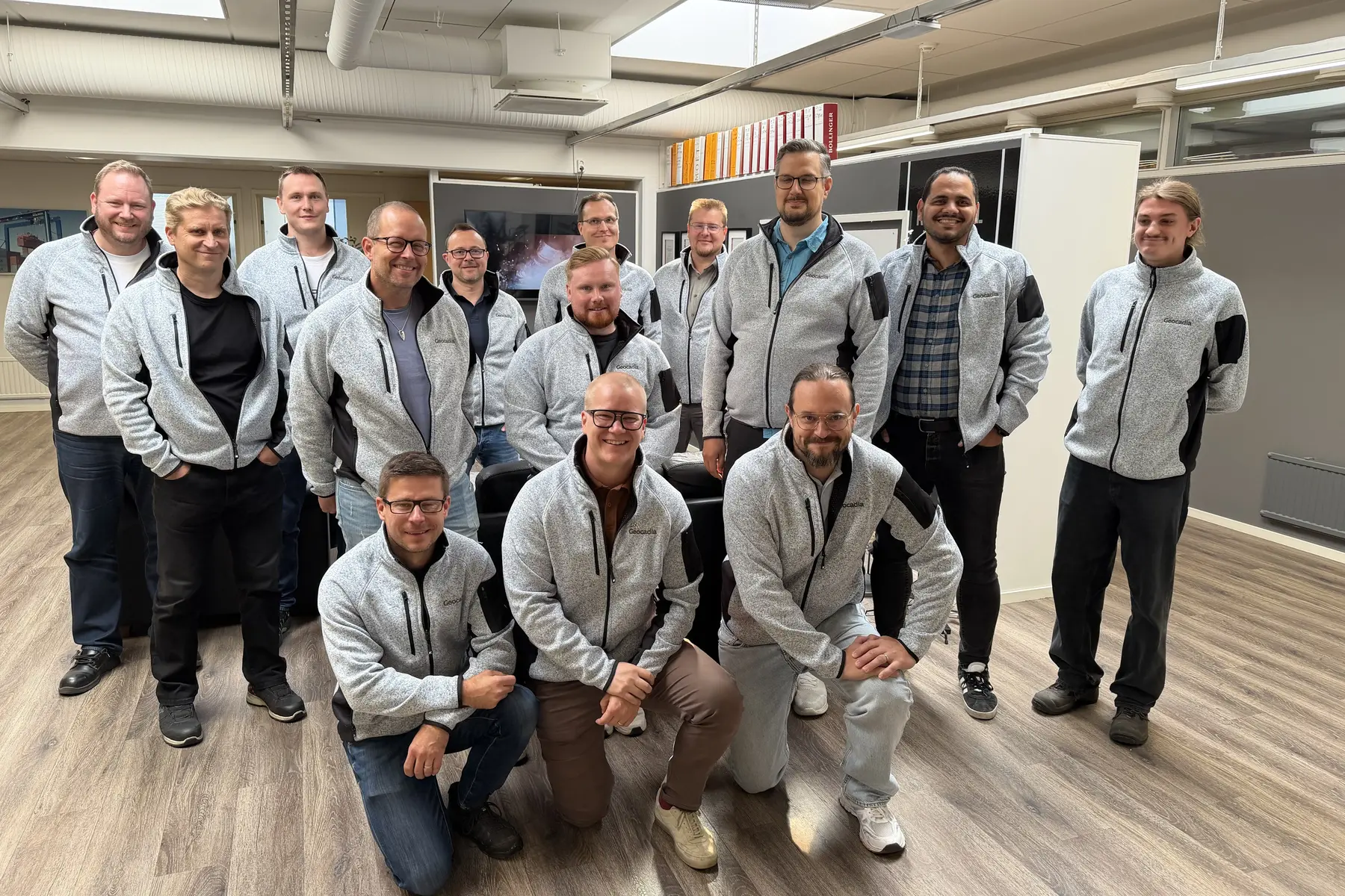 Geocadia's Finnish team gathered for a group photograph